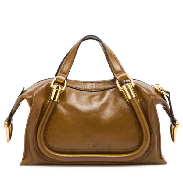 CHLOE Paraty 24 mini glossed leather shoulder bag