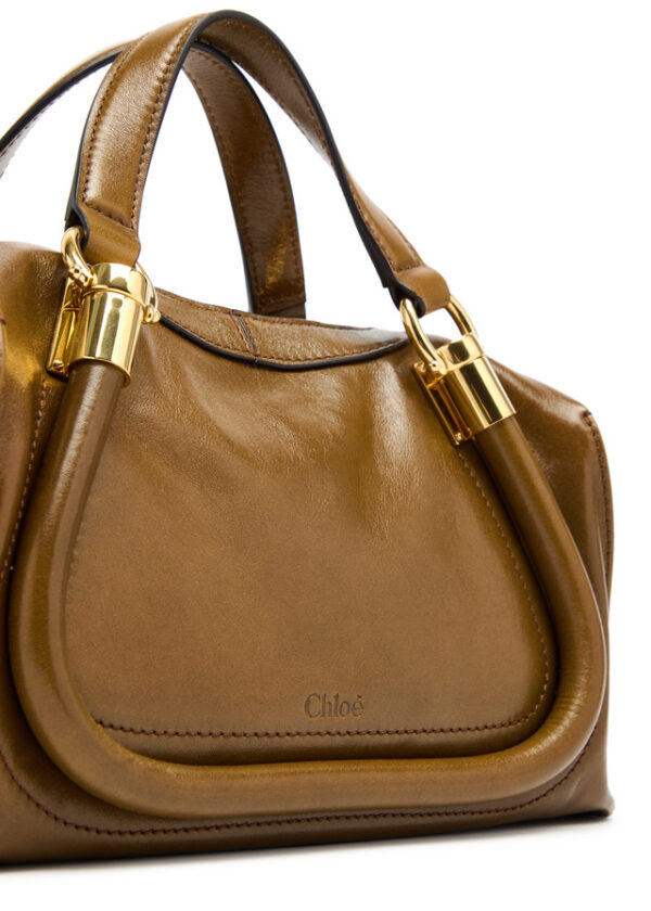 CHLOE Paraty 24 mini glossed leather shoulder bag - Image 3