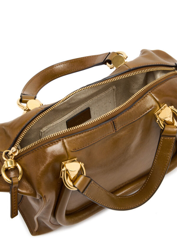 CHLOE Paraty 24 mini glossed leather shoulder bag - Image 2