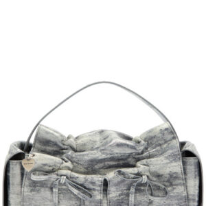 ACNE STUDIOS                                                                                                                                                                                                                                                                                                                                                                                                                                                          Multipocket metallic-suede top handle bag
