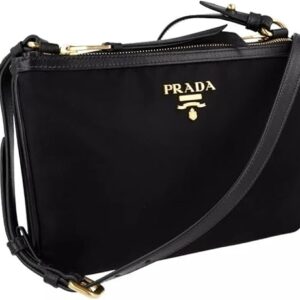Prada Women's 1BH046 QXO F0002 Black Nylon Shoulder Bag