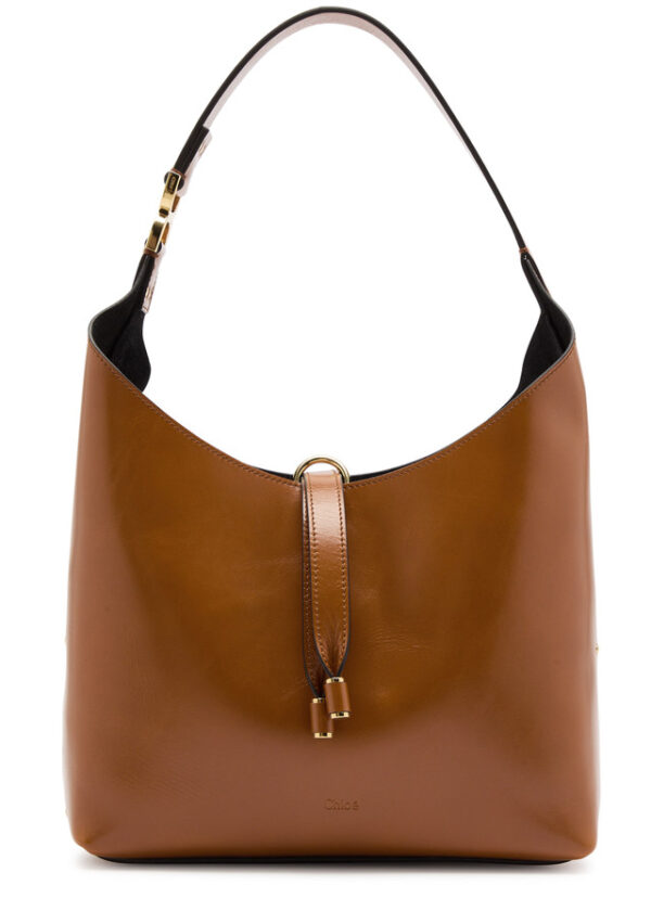 CHLOE New Season Marcie small leather shoulder bag - Brown