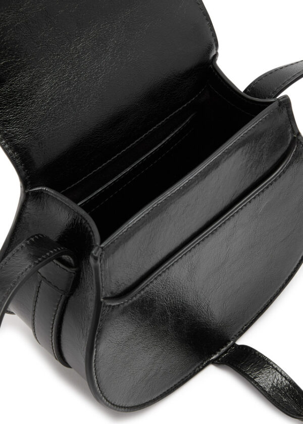CHLOE New Season Marcie small glossed leather saddle bag - Image 5