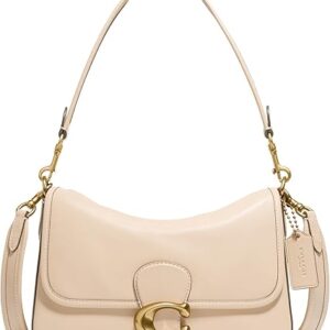 Coach Soft Calf Leather Tabby Shoulder Bag, Ivory, One Size