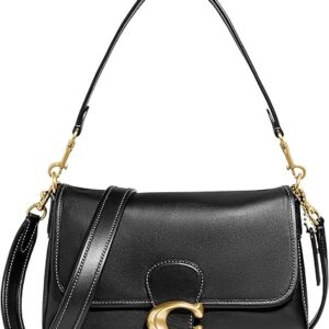 Coach Soft Calf Leather Tabby Shoulder Bag, Black, One Size