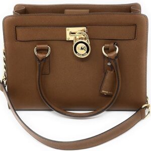 MICHAEL KORS Hamilton East West Saffiano Leather Satchel bag