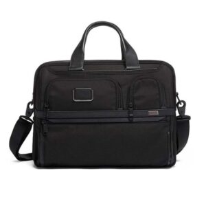Tumi                                                                                                                Expandable Organiser Laptop Briefcase - Alpha 3 Black