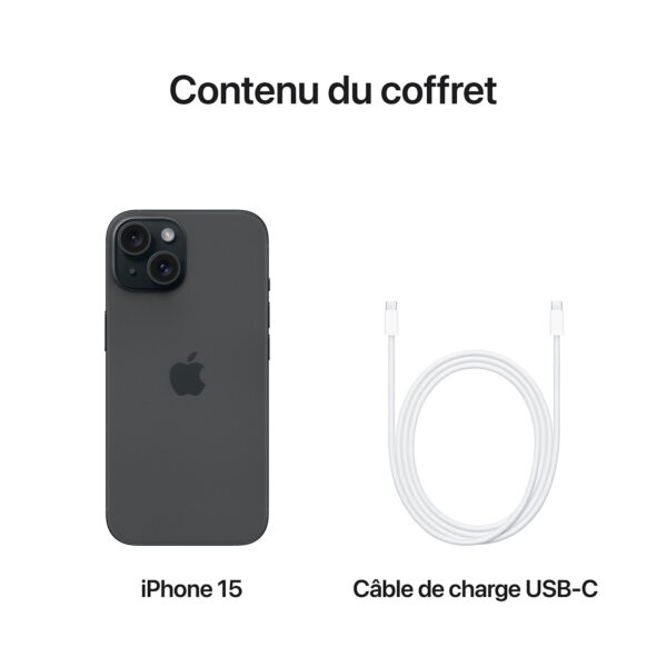 APPLE iPhone 15 - 128 GB, Black - Image 4