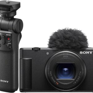 SONY ZV-1 High Performance Compact Vlogging Camera, GP-VPT2BT Shooting Grip