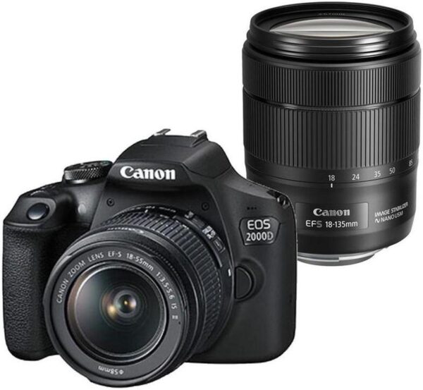 CANON EOS 2000D DSLR Camera with EF-S 18-55 mm f/3.5-5.6 III
